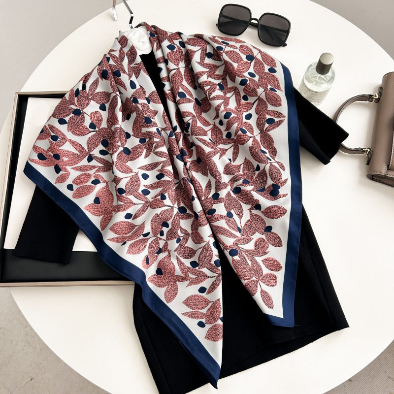 90cm 정사각형 스카프 고품질 반다나 여성용 명품 트 - Silk Neck Scarf 리뷰 및 가격