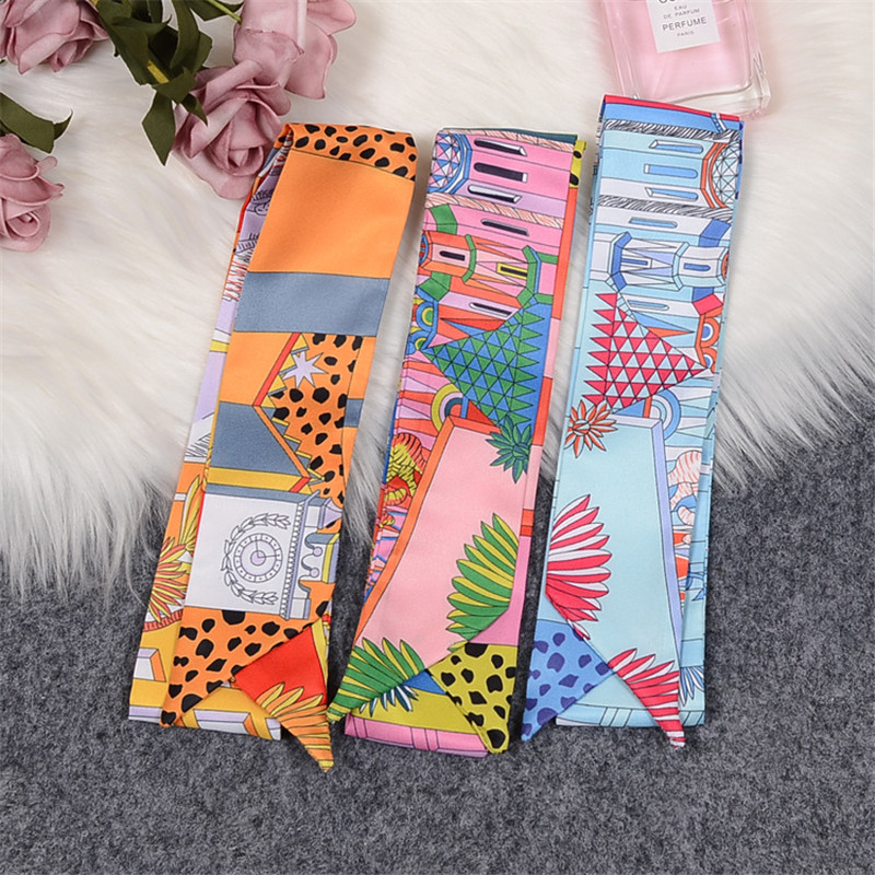 Animal Town 2023 여성용 레오파드 스키니  - Silk Neck Scarf 리뷰 및 가격