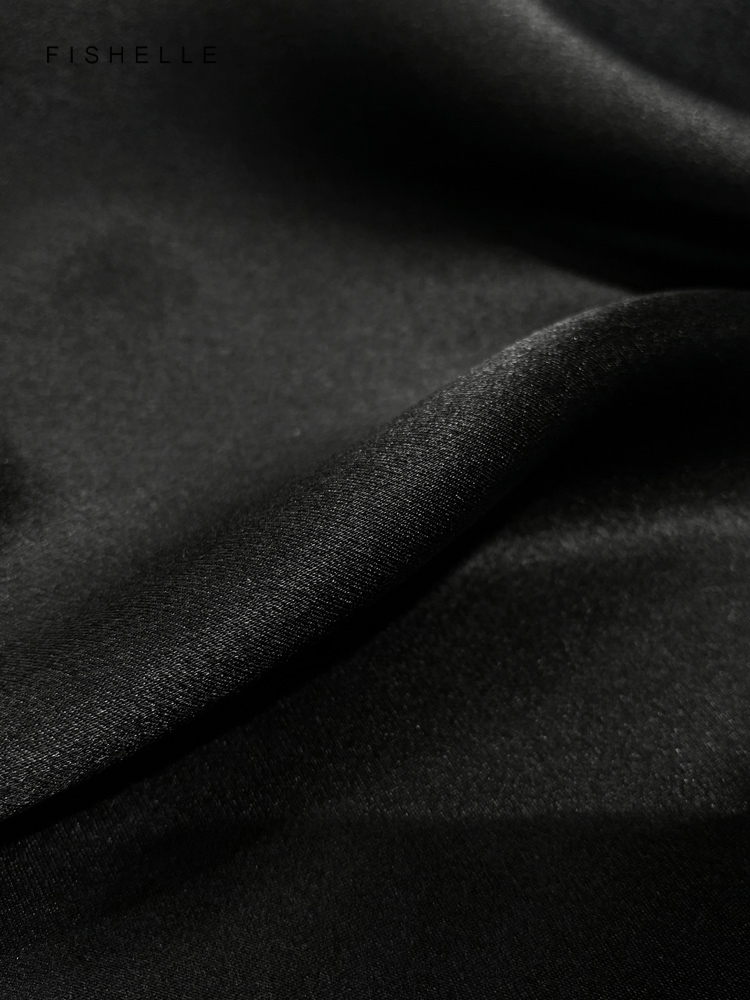 솔리드 컬러 블랙 순수 실크 스카프 머리 스카프 손수건 - Silk Neck Scarf 리뷰 및 가격