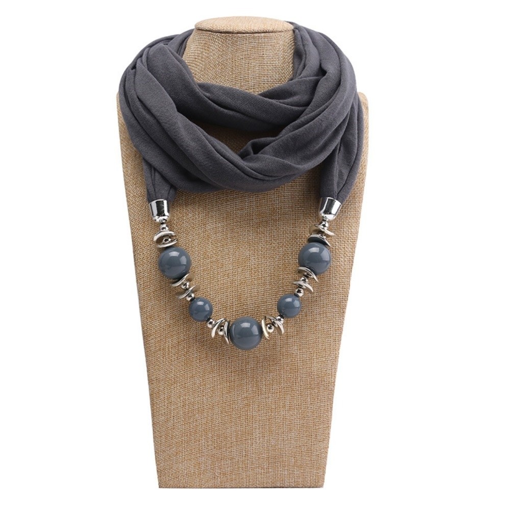 패션 쉬폰 스카프 목걸이 솔리드 컬러 비즈 인피니티 스 - Infinity Scarf Knit 리뷰 및 가격